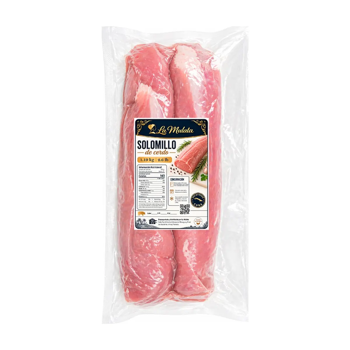 Solomillo de cerdo La Mulata (1.19 kg / 2.6 lb) - Miniatura 1