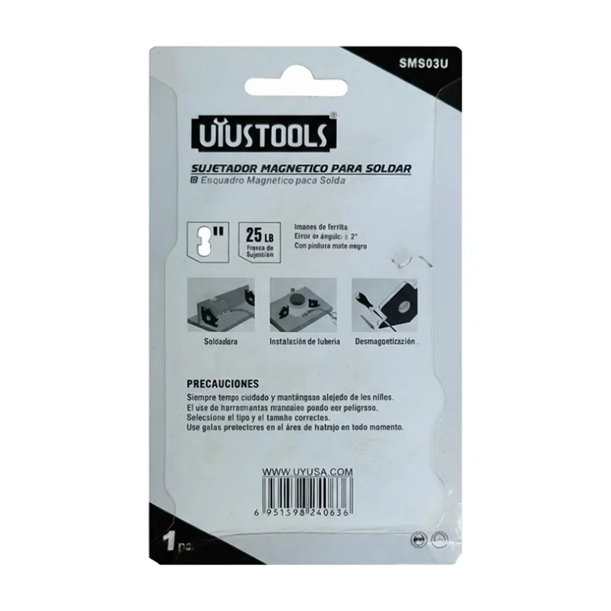 Sujetador - escuadra - magnético para soldar de 3'' Uyustools - Thumbnail 5