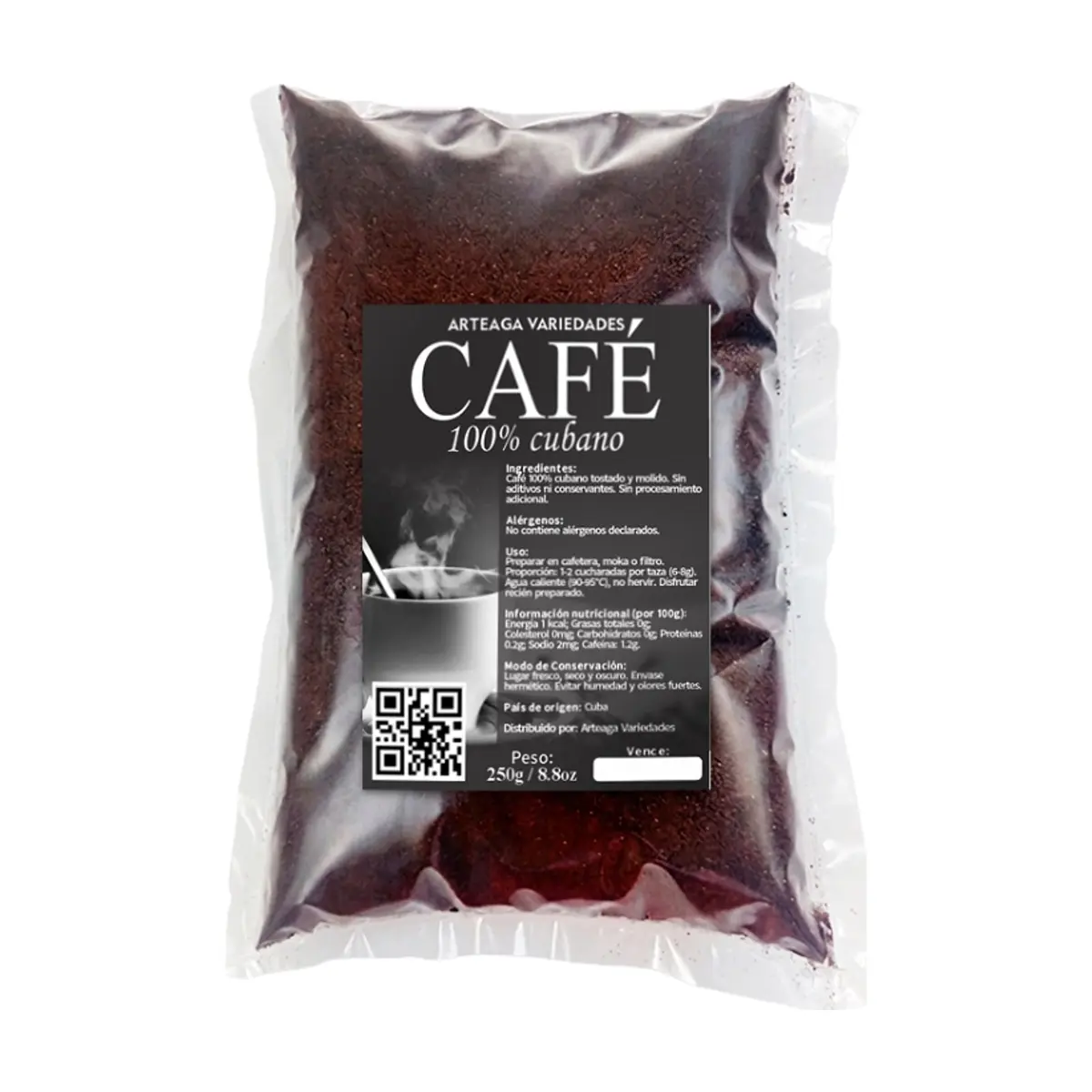 Café 100% cubano Arteaga Variedades (250 g / 8.8 oz)