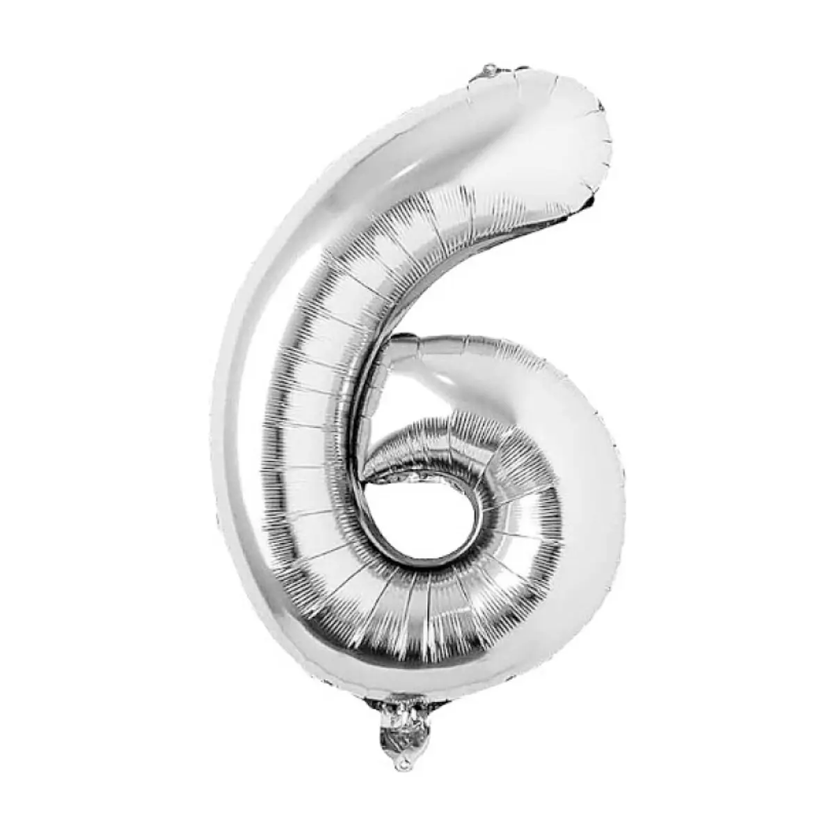 Globo plateado número 6 Balloon (32 pulgadas)