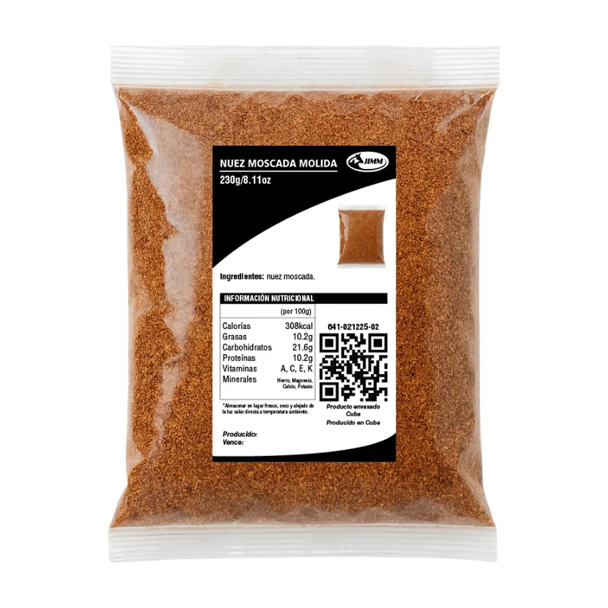 Nuez moscada molida Jimm (230 g / 8.11 oz)