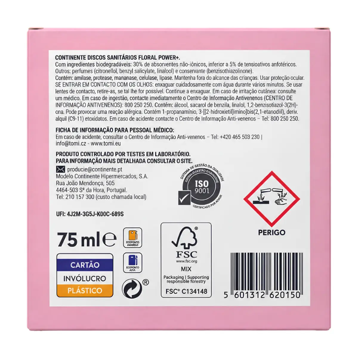 Discos sanitarios Power+ Floral Continente (12 U) - Thumbnail 3
