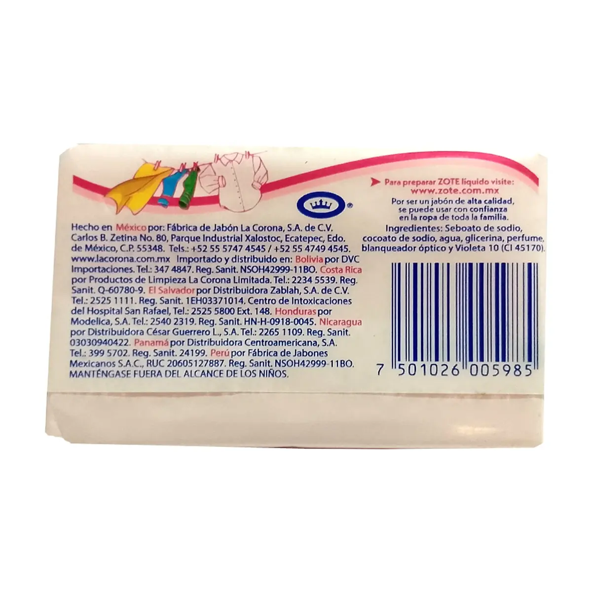 Jabón de lavar rosa Zote (100 g / 3.52 oz) - Thumbnail 2