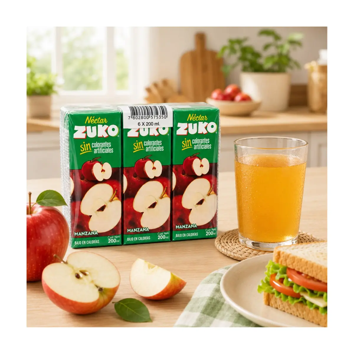 Néctar de manzana Zuko (6 x 200 ml) - Thumbnail 5