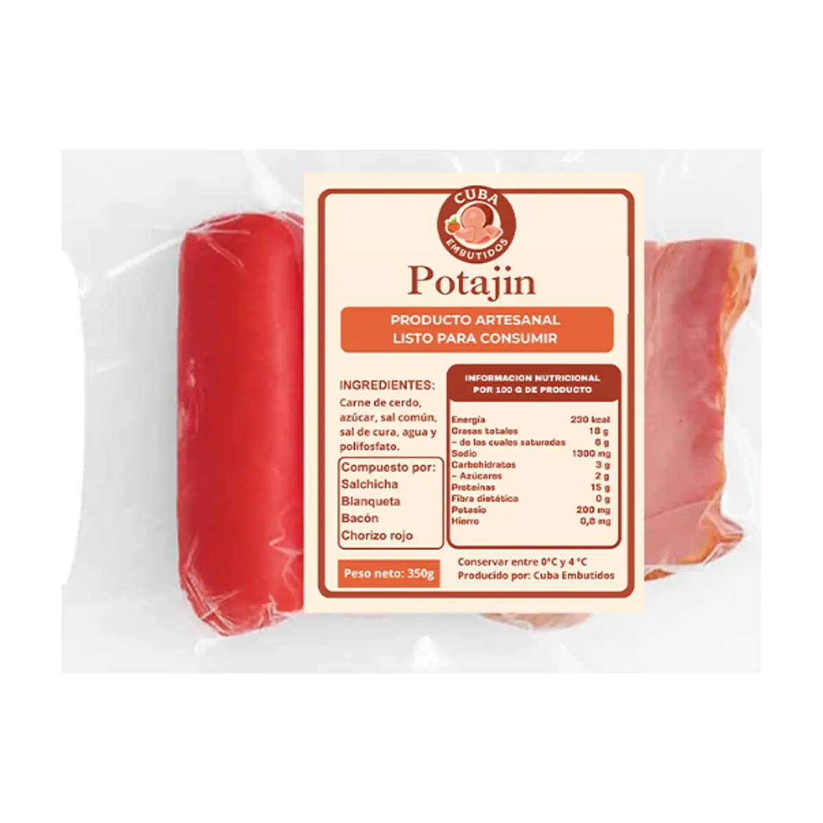 Potajin Cuba Embutidos (350 g / 0.772 lb) - Thumbnail 2