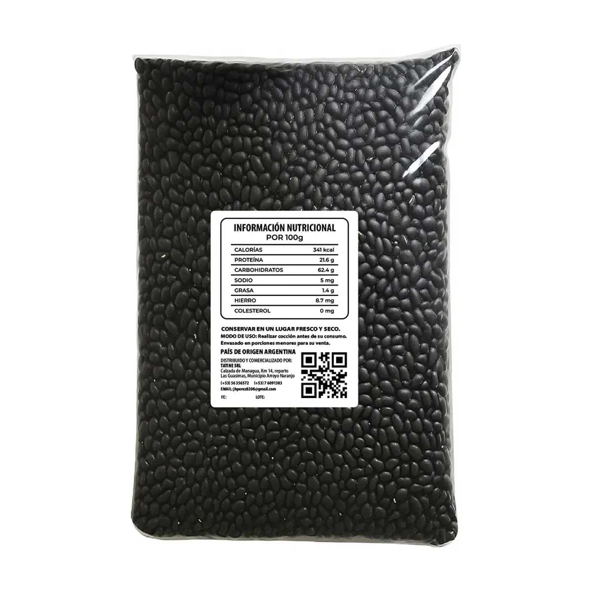 Frijoles negros Campo Vivo (454 g / 1 lb) - Thumbnail 3