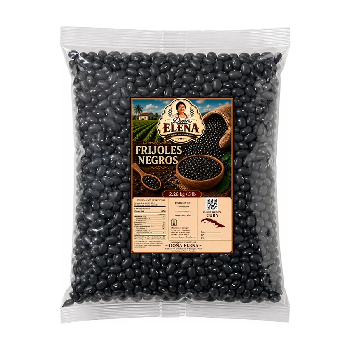 Frijoles negros Doña Elena (2.26 kg / 5 lb)