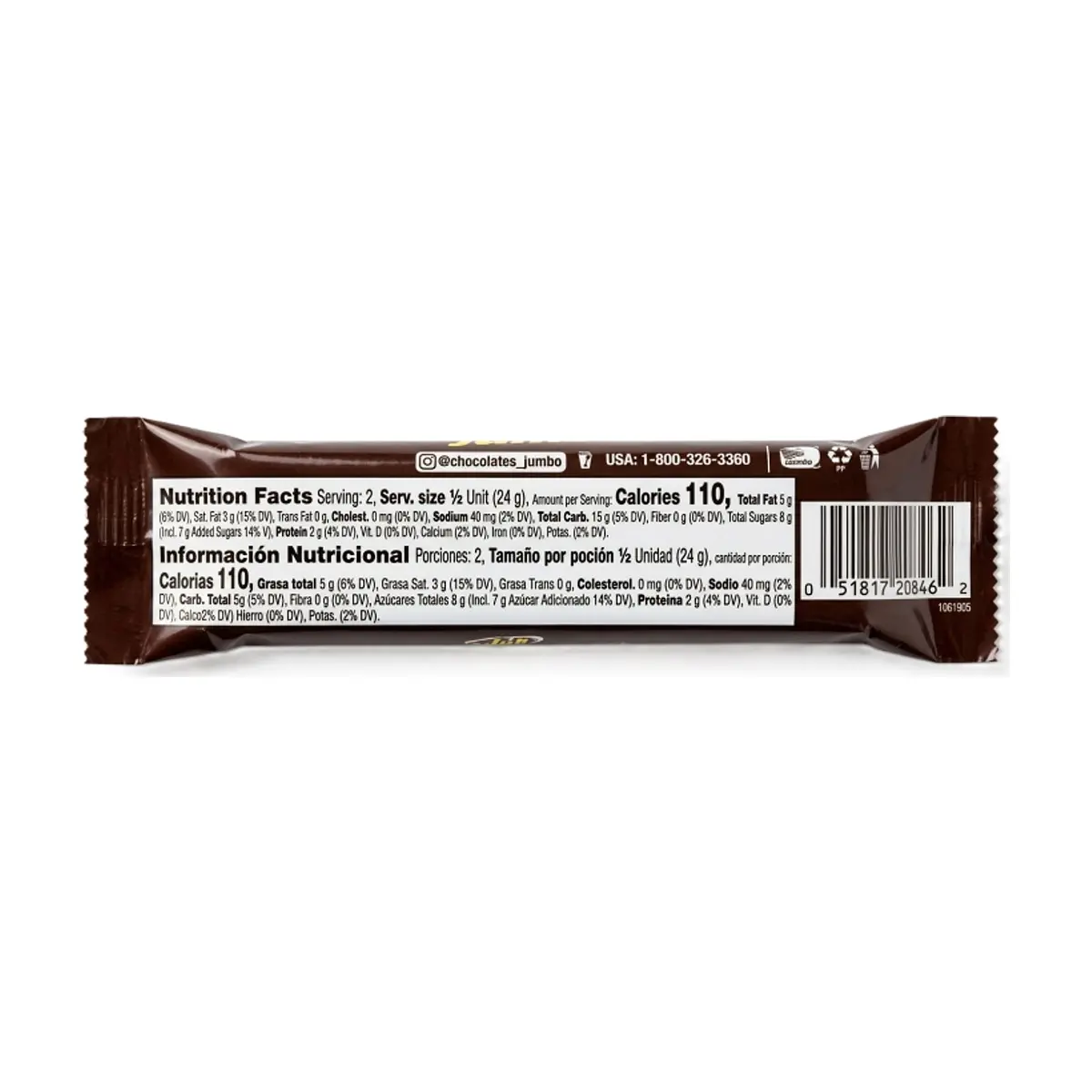 Galleta con caramelo y maní cubierta con chocolate Jumbo Flow (48 g / 1.69 oz) - Thumbnail 2