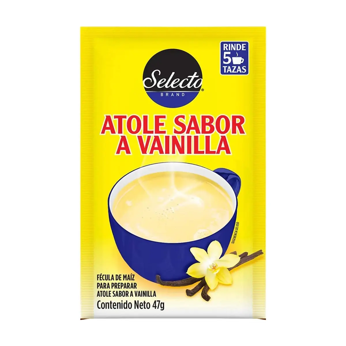 Fécula de maíz para preparar atole sabor vainilla Selecto (47 g / 1.65 oz) - Miniatura 5