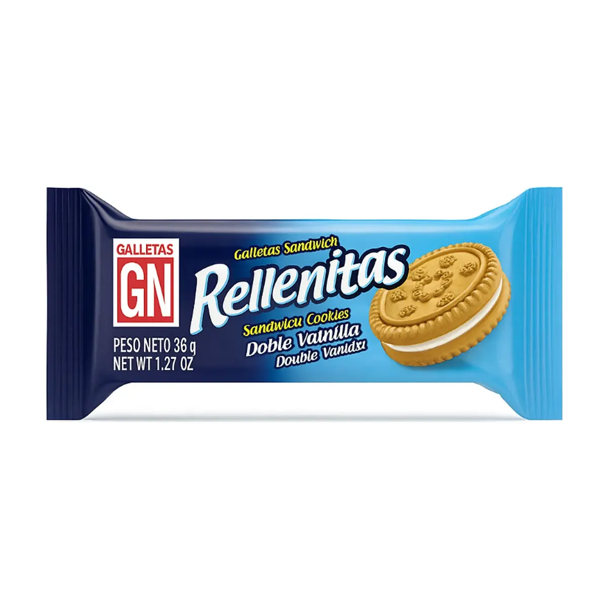 Galletas y crema sabor vainilla Rellenitas (36 g / 1.27 oz) - Miniatura 1