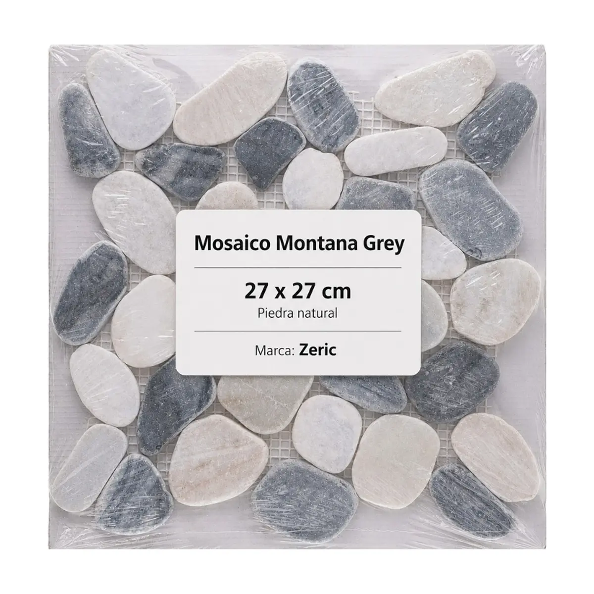 Caja de losas - Mosaico Montana Grey 27 x 27 cm – piedra natural Zeric (10 U) - Thumbnail 2