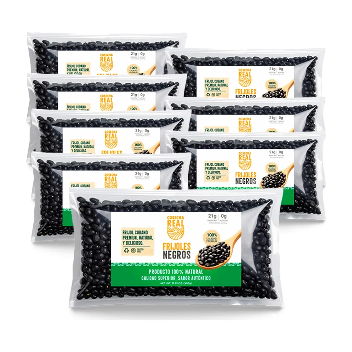 Frijoles negros Cosecha Real (8 x 500 g / 1.1 lb)