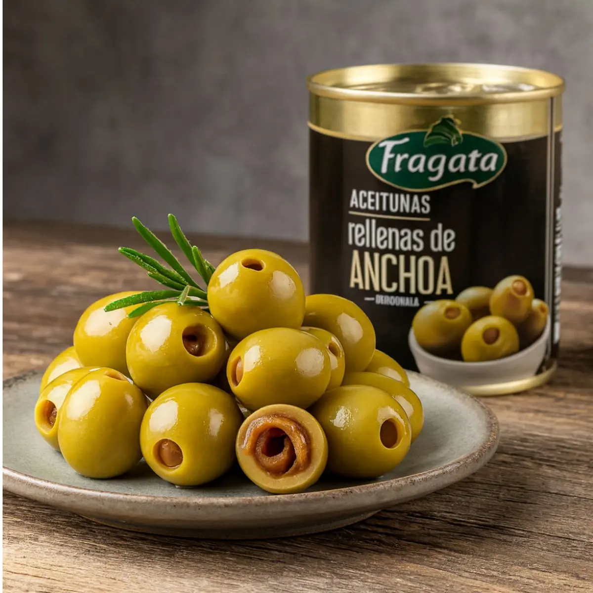 Aceitunas rellenas de anchoa Fragata (200 g / 7.05 oz) - Thumbnail 4