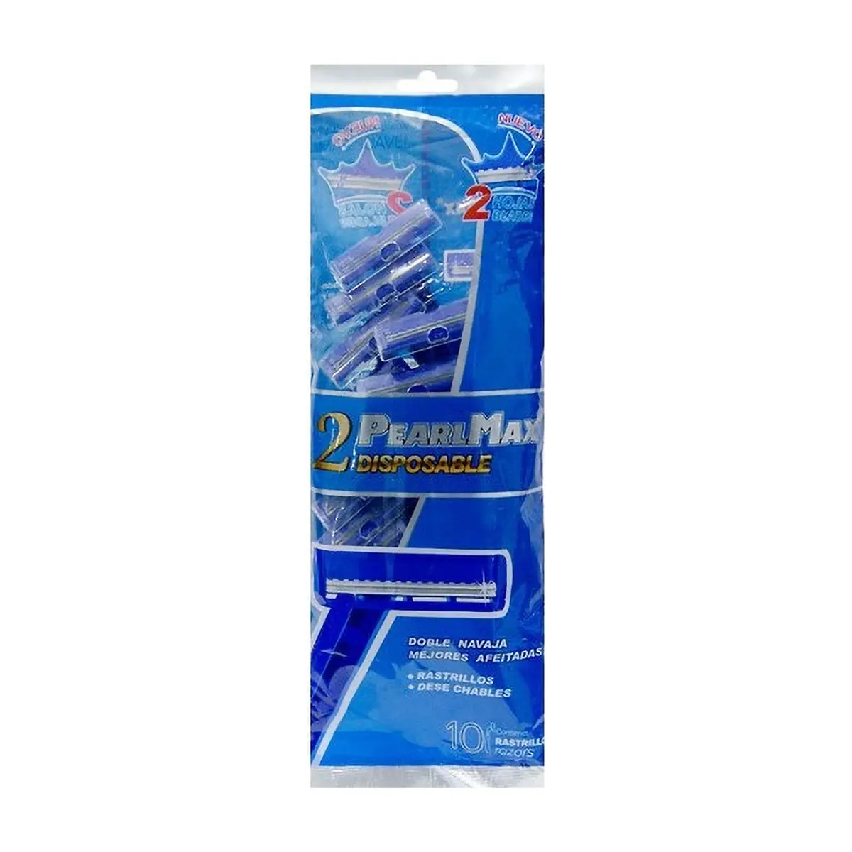 Máquina de afeitar desechable de dos hojas Pearl Max (10 U)