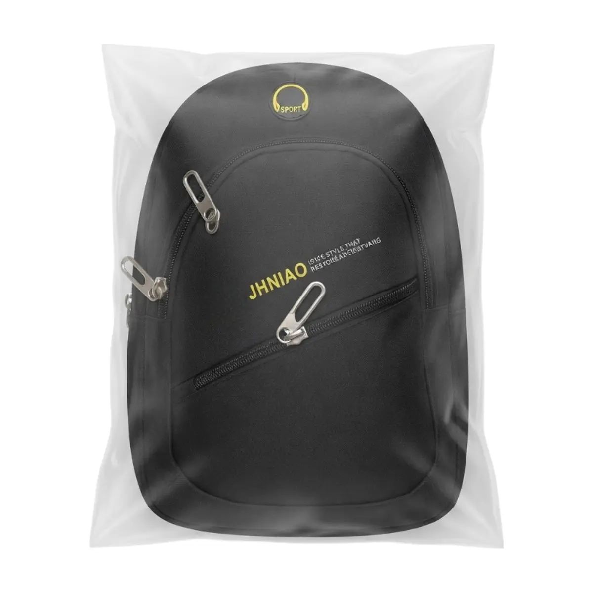 Bolso cruzado de pecho de color negro Jhniao - Miniatura 2