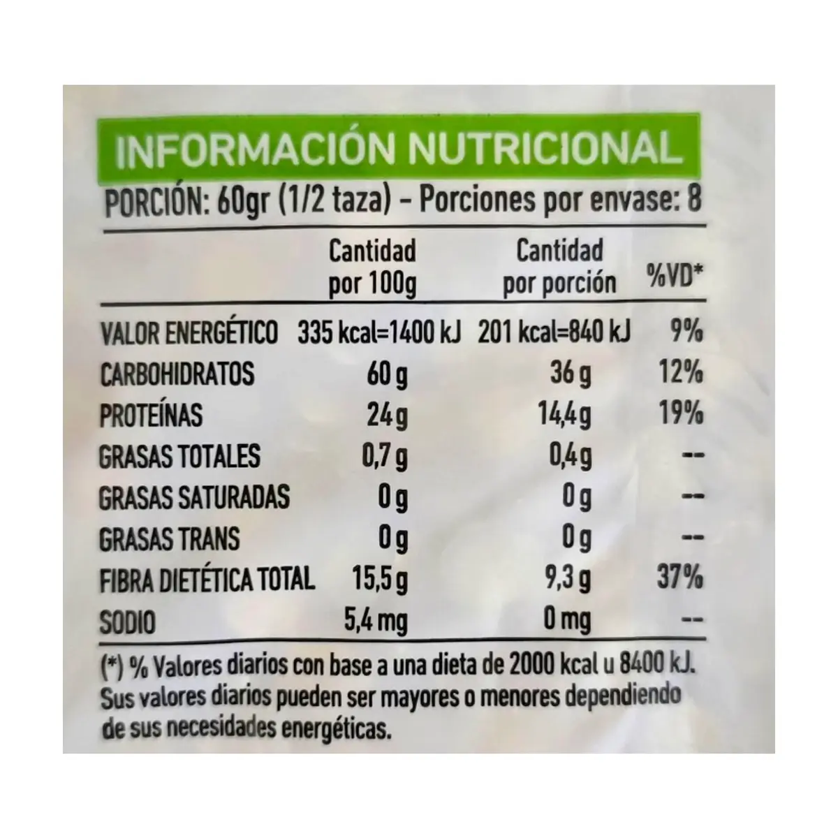 Chícharos verdes partidos DDS Desdelsur (500 g / 1.10 lb) - Thumbnail 2