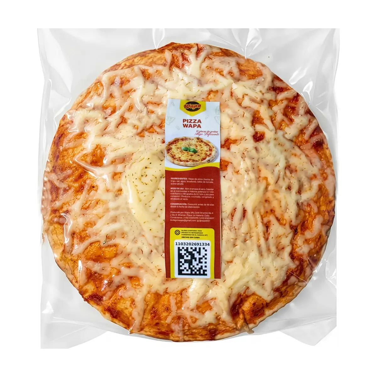 Pizza de 20 cm con queso congelada Wapa