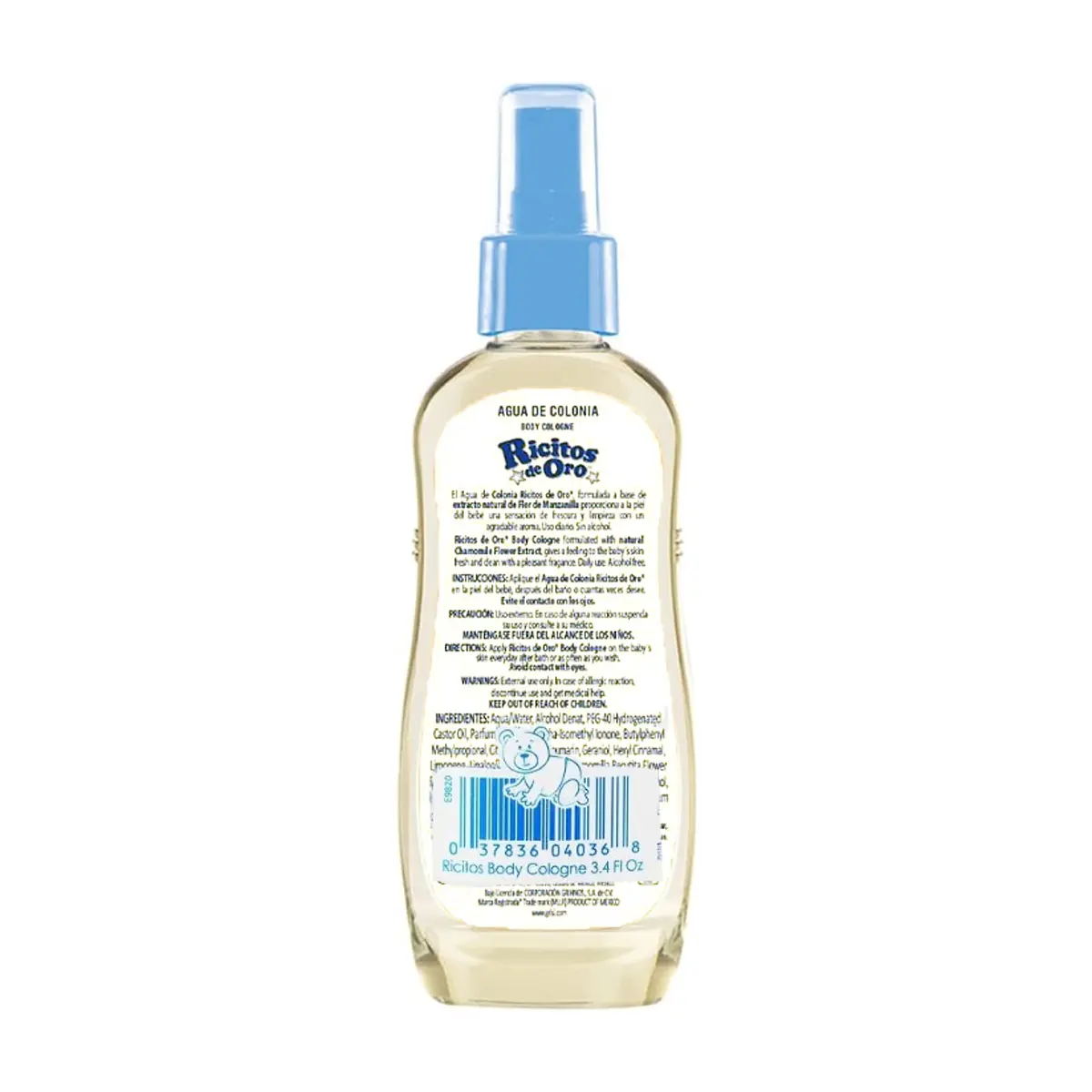 Agua de colonia para bebés manzanilla Ricitos De Oro (100 ml) - Miniatura 4