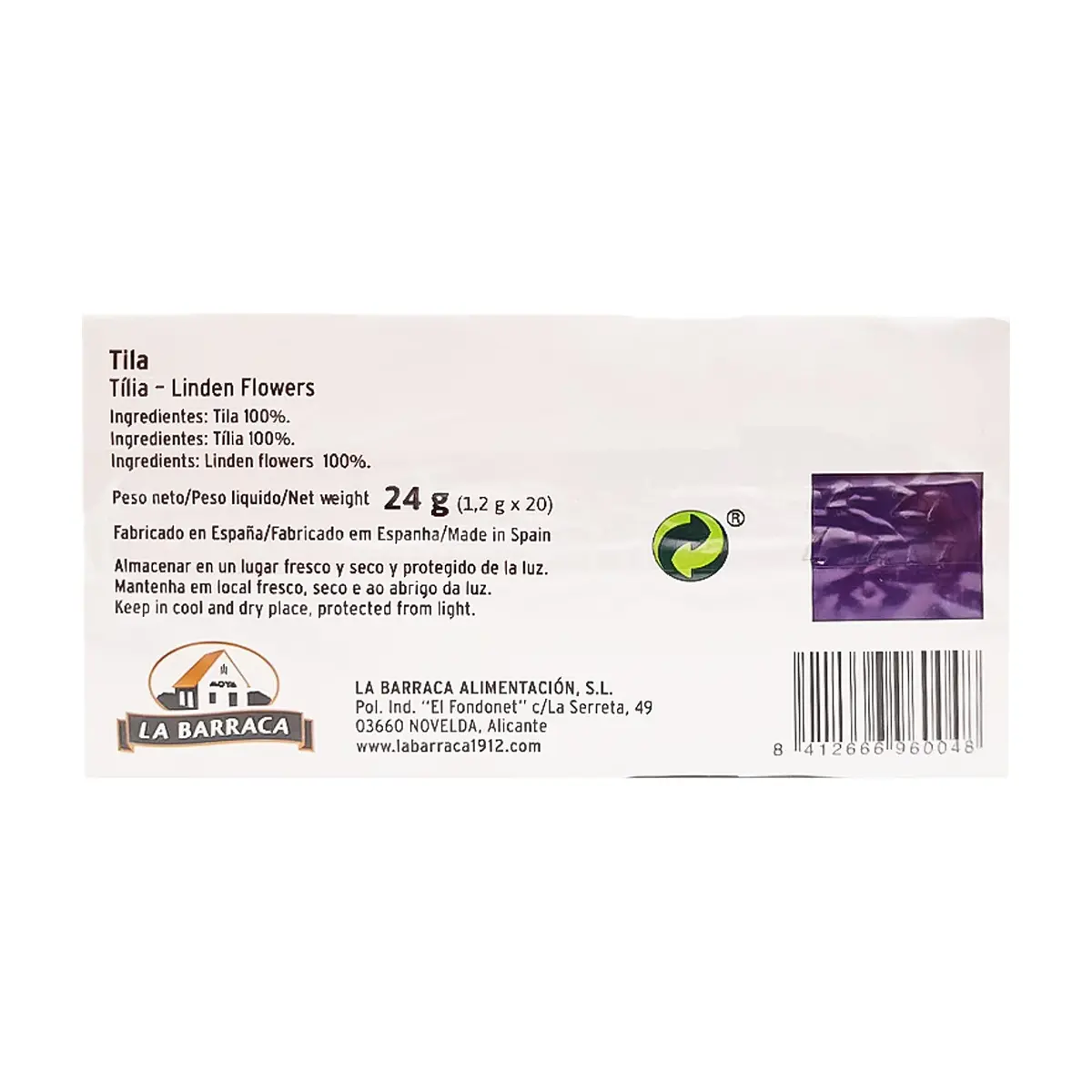 Té de tilo La Barraca (24 g) - Thumbnail 2