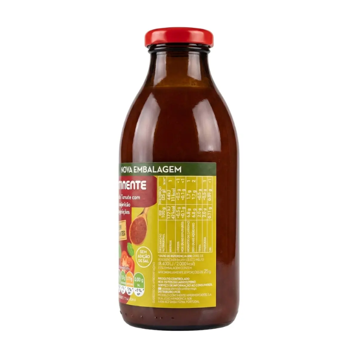 Pulpa de tomate con albahaca y orégano Continente (500 g / 17.64 oz) - Thumbnail 3