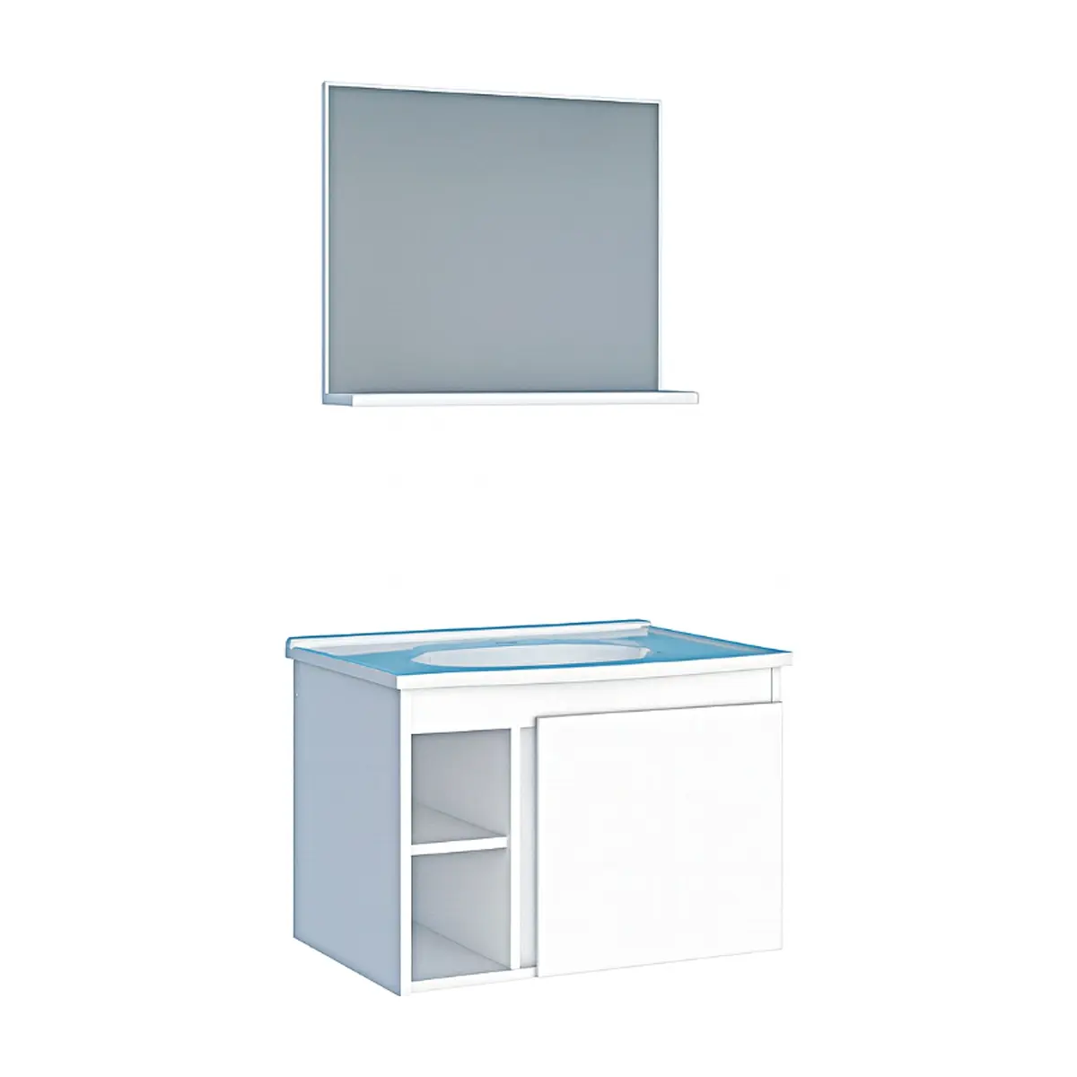 Mueble de baño blanco en madera Cozimax Safira