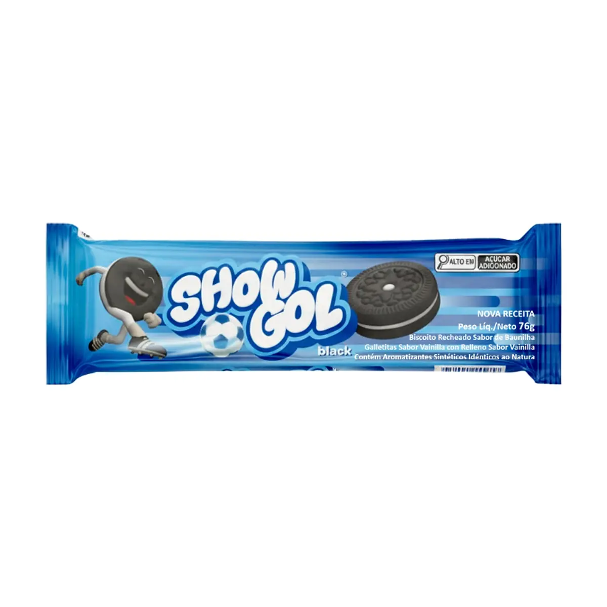 Galletas rellenas con crema sabor vainilla Show Gol (76 g / 2.68 oz)