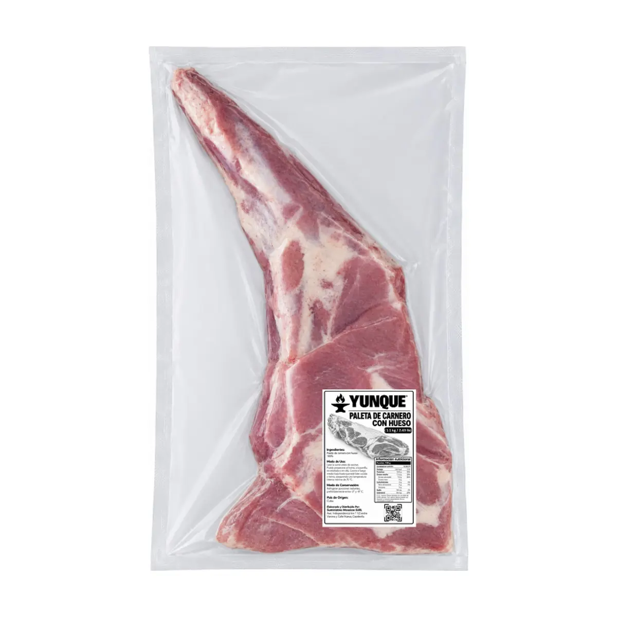 Paleta de carnero con hueso Yunque (1.1 kg / 2.43 lb) - Miniatura 1