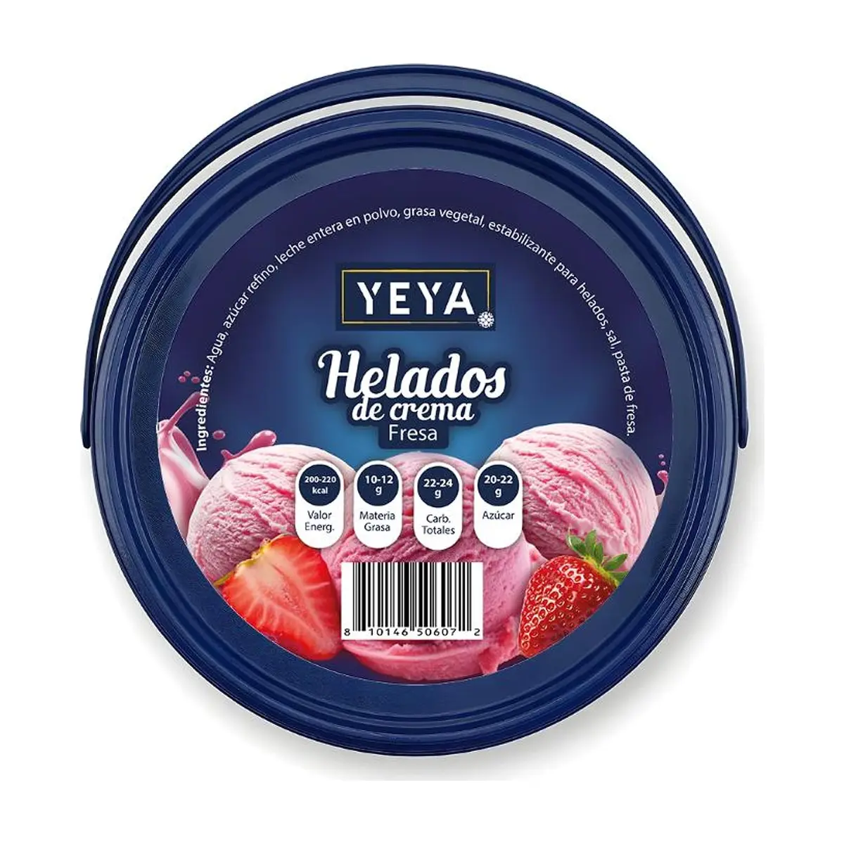 Helado de crema sabor a fresa YEYA (4 L) - Thumbnail 3