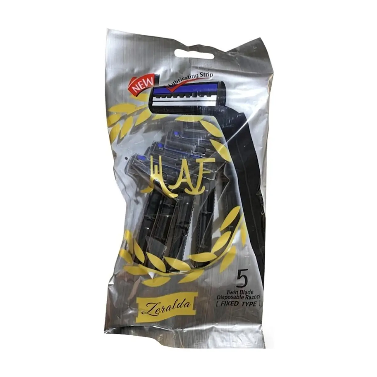 Paquete de 5 cuchillas de afeitar desechables de doble hoja Maf Zeralda