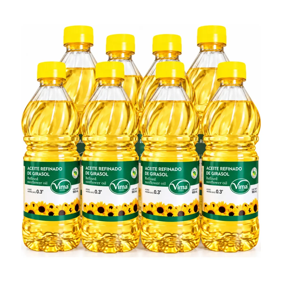 Aceite refinado de girasol Vima Foods (8 x 700 ml)