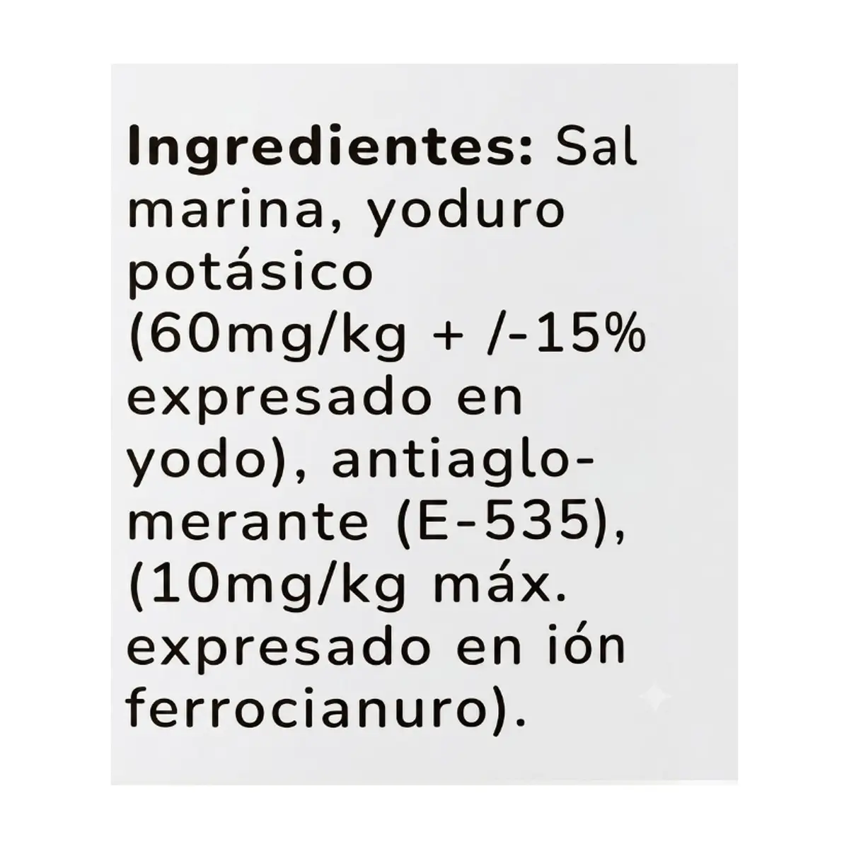 Sal marina yodada y refinada Golden Selection (400 g / 14.1 oz) - Miniatura 4