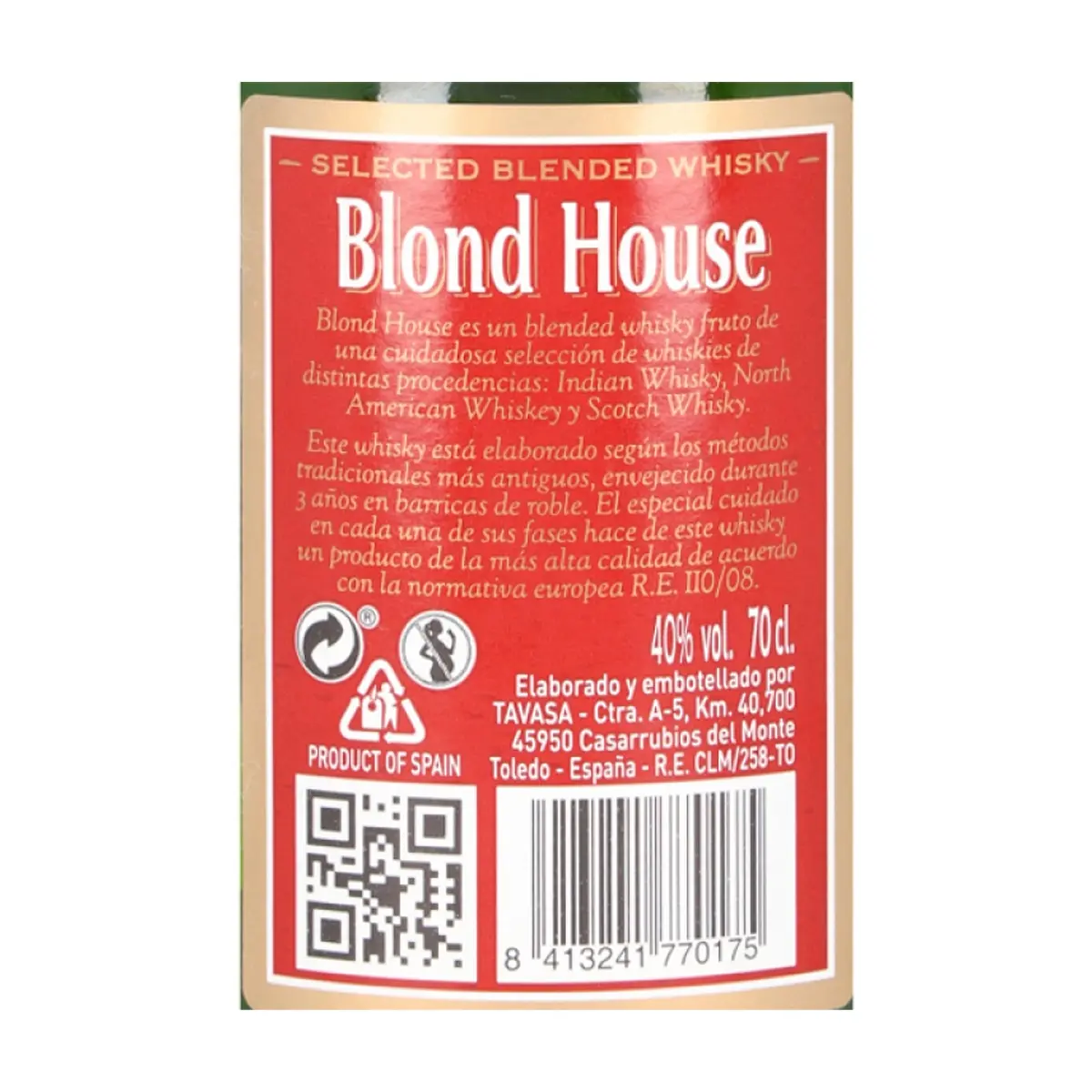 Whisky Blond House (700 ml) - Thumbnail 5
