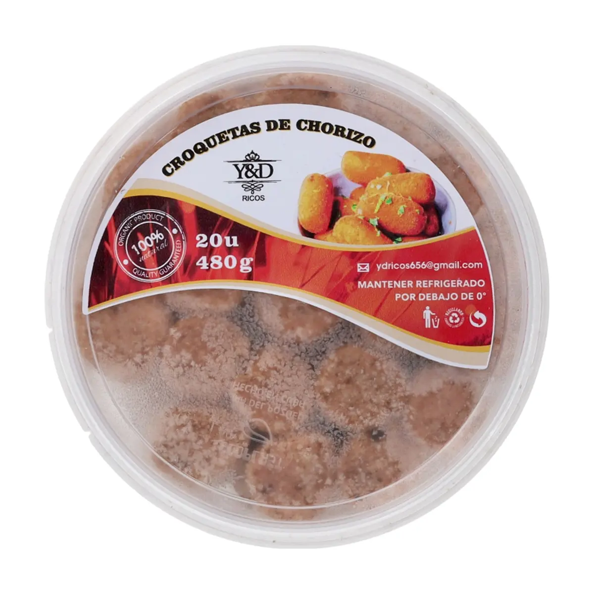 Croquetas de chorizo Y&D Ricos (480 g / 1.05 lb) - Thumbnail 3