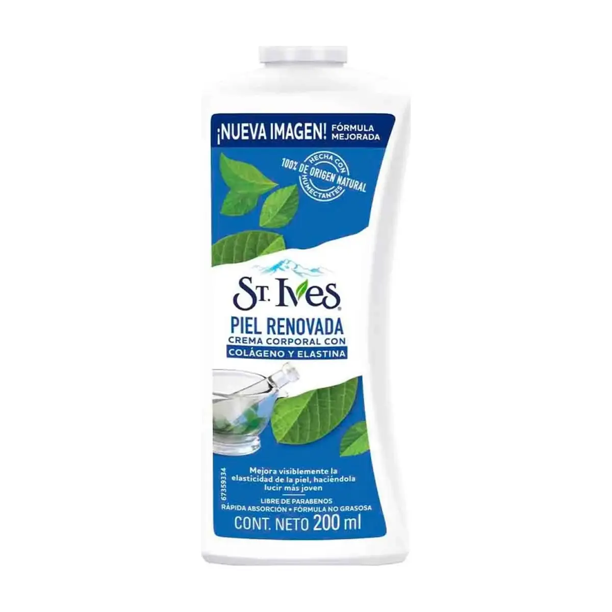 Crema corporal con colágeno y elastina piel renovada St Ives (200 ml)