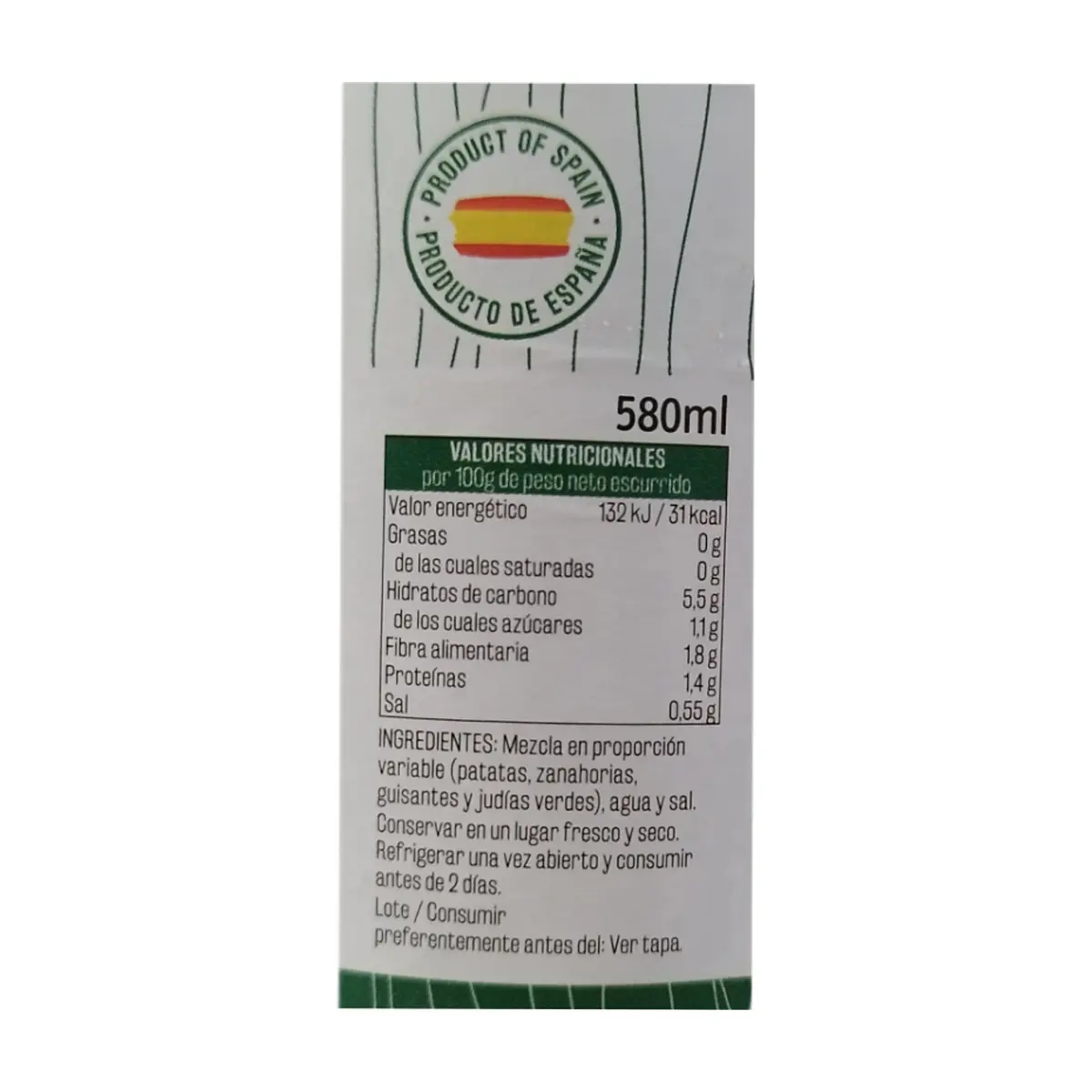 Macedonia de verduras Vima Foods (535 g / 1.17 lb) - Thumbnail 2