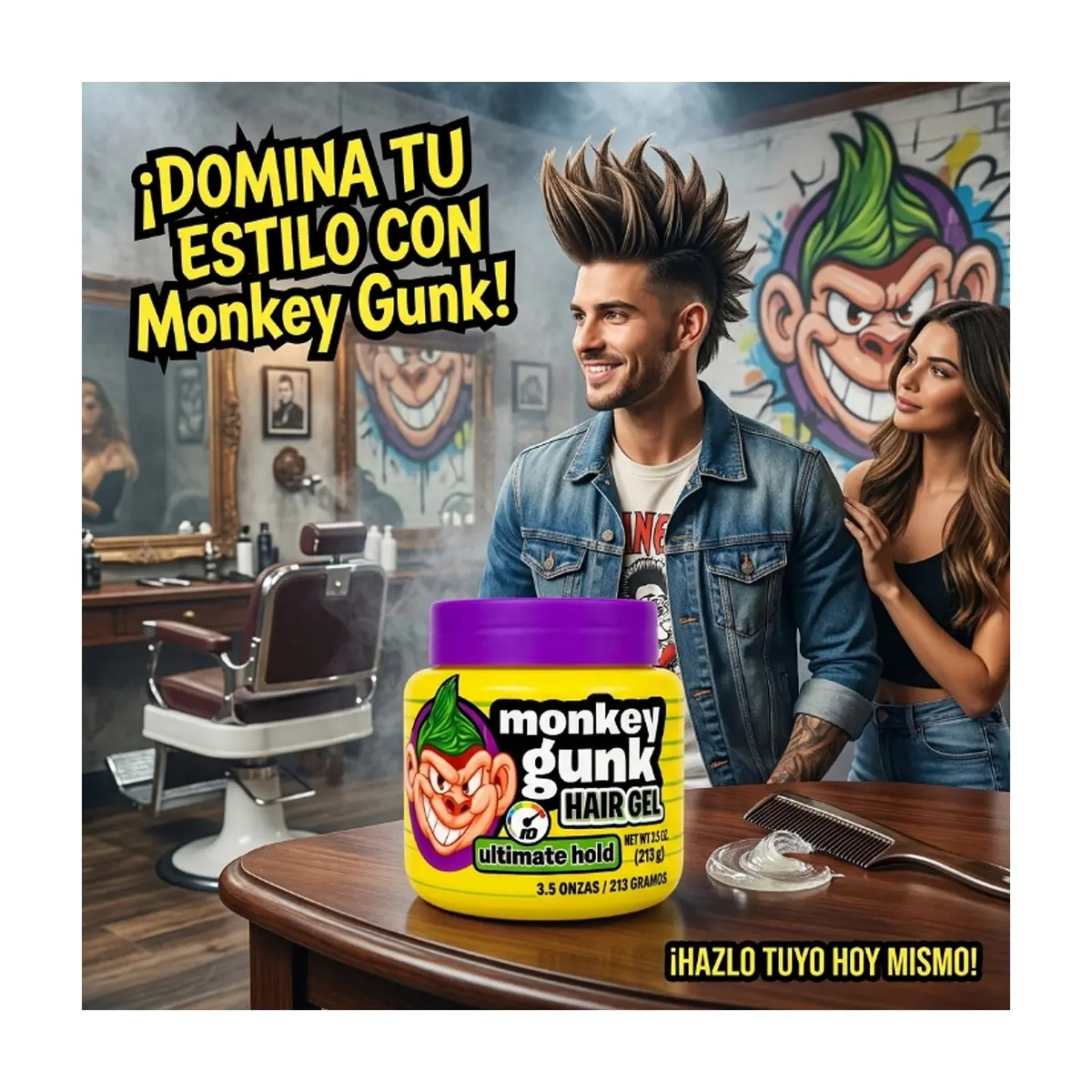 Gel para el cabello Monkey Gunk (213 g / 7.5 oz) - Thumbnail 3