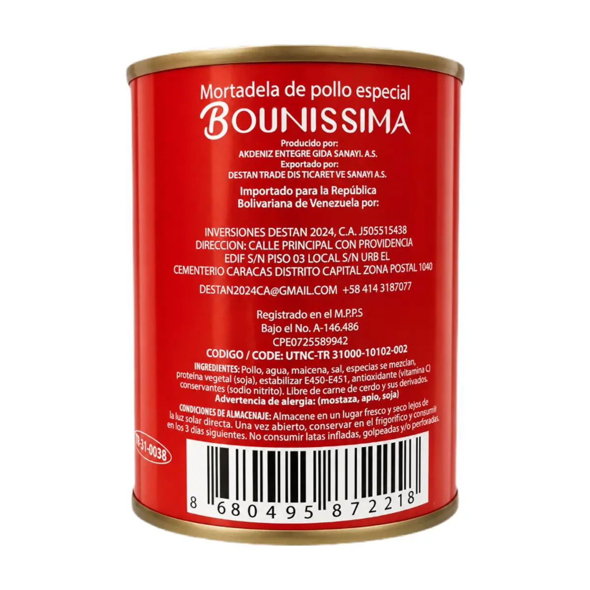 Mortadela de pollo especial Bounissima (340 g / 11.99 oz) - Miniatura 2