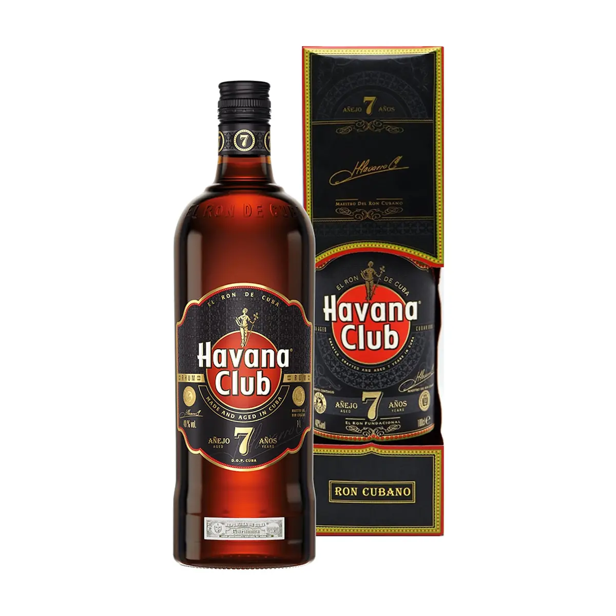 Ron añejo 7 años en estuche Havana Club (1 L)