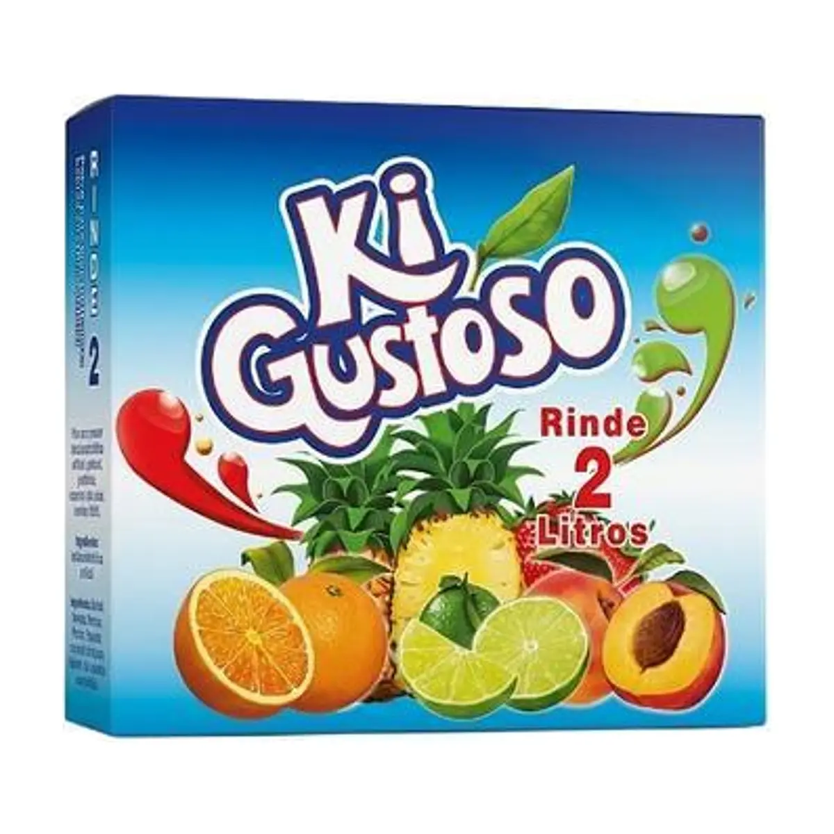 Estuche de Refresco Instantáneo Sabor Mix Frutal (20 u) GUSTOSO