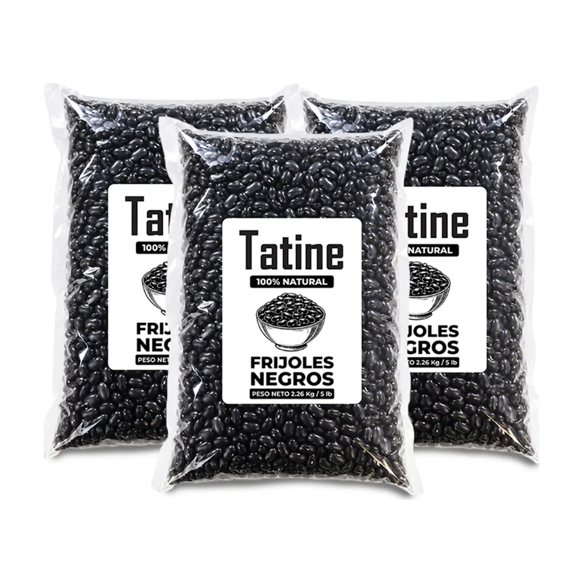 Frijoles negros Tatine (3 x 2.26 kg / 5 lb)