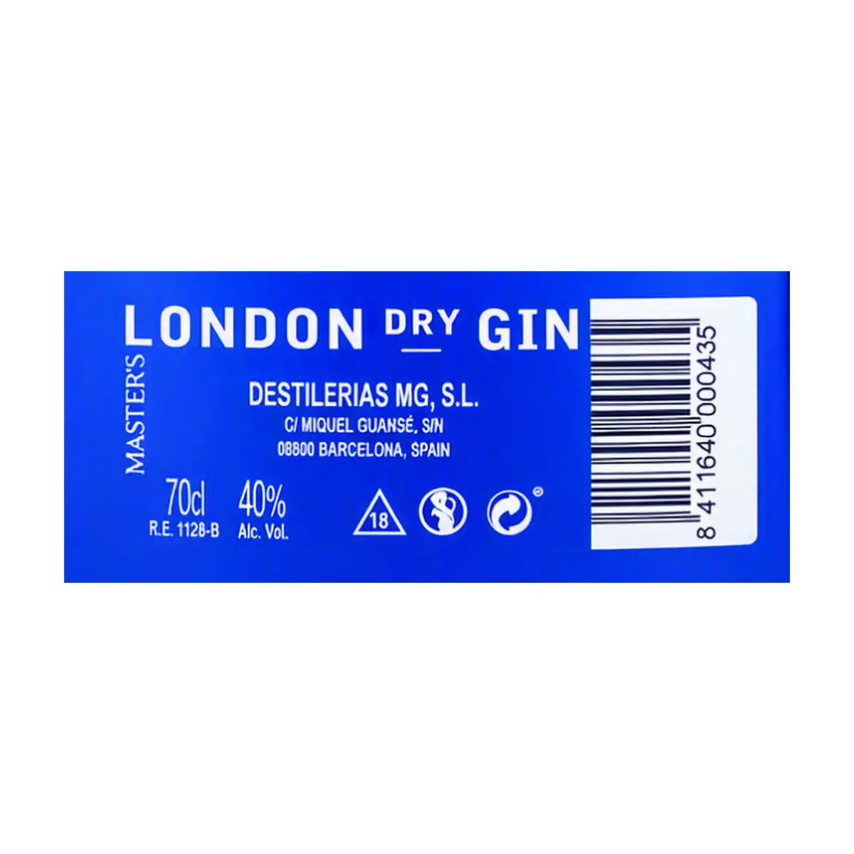 Ginebra London Dry Master's (700 ml) - Thumbnail 3