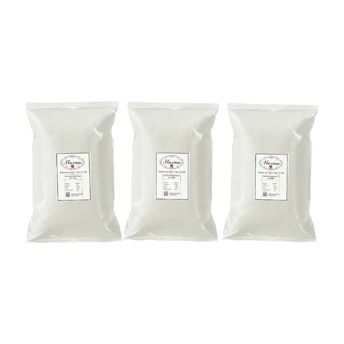 Harina de trigo Pida (3 x 1 kg / 2.2 lb) - Imagen 1