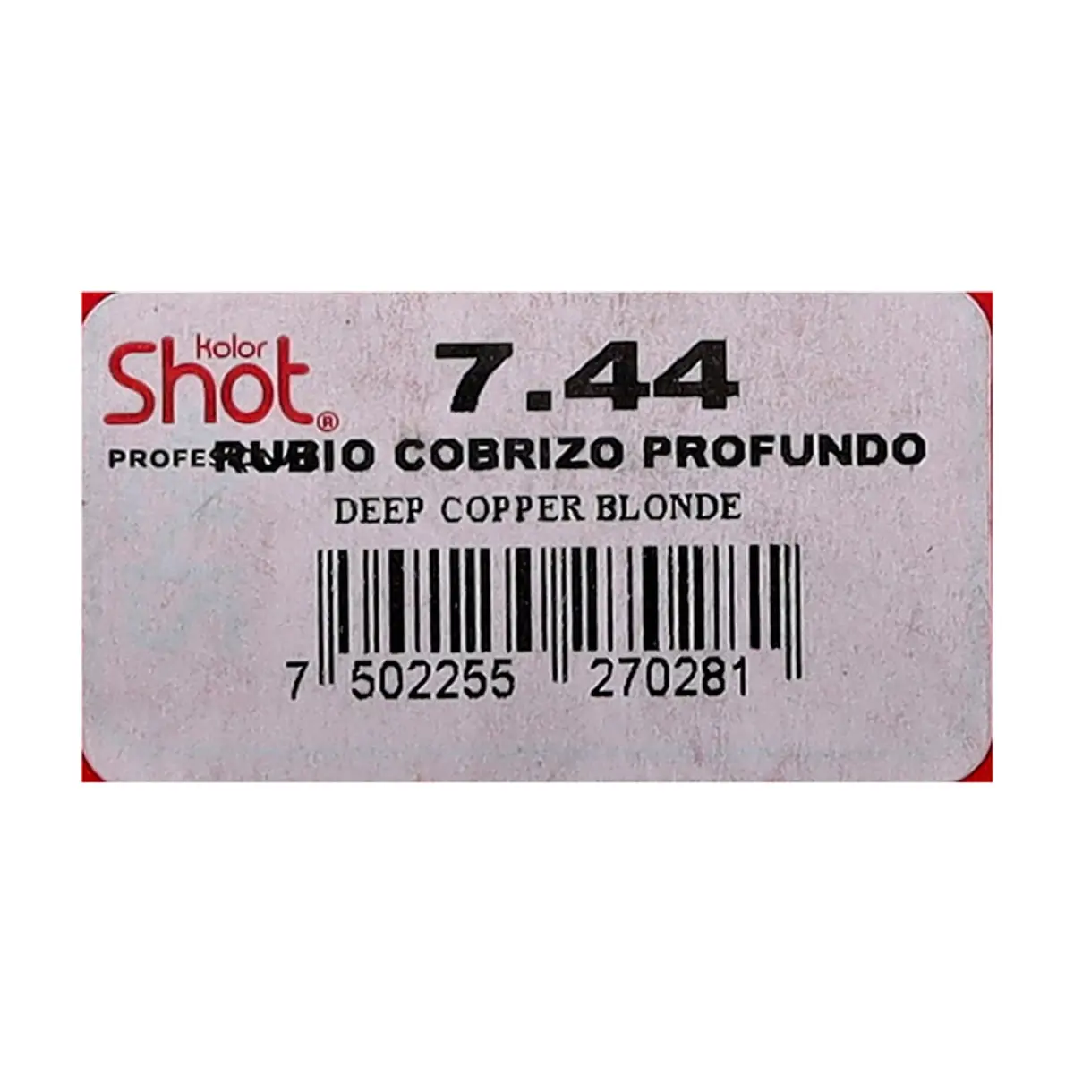Tinte en crema rubio medio cobrizo intenso 7.44 Kolor Shot (90 gm / 3.17 oz) - Thumbnail 4