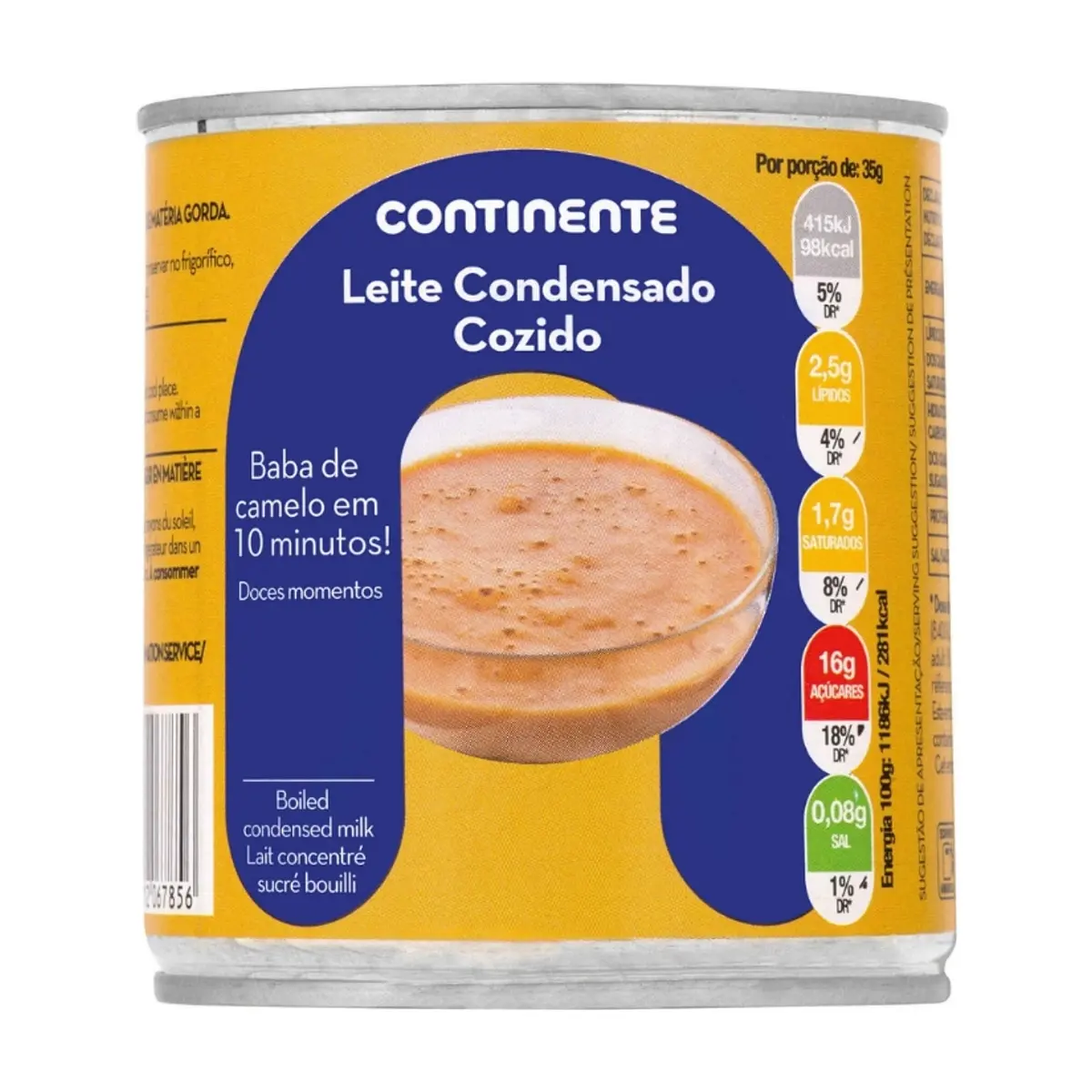 Leche condensada cocida Continente (385 g / 13.58 oz)