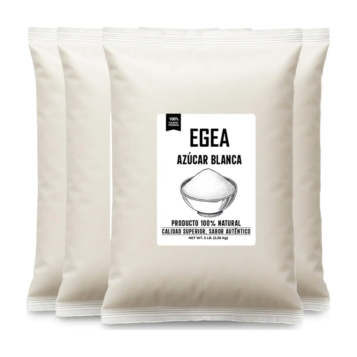 Azúcar blanca EGEA (4 x 2.26 kg / 5 lb)