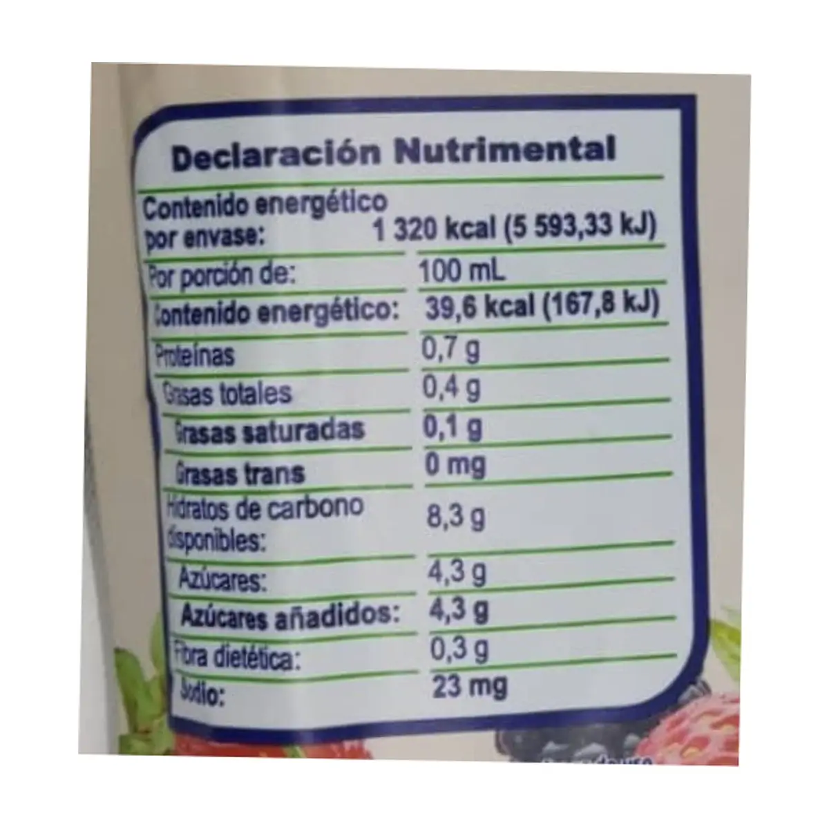 Avena en polvo sabor frutos rojos Bueno (400 g / 14.1 oz) - Miniatura 8