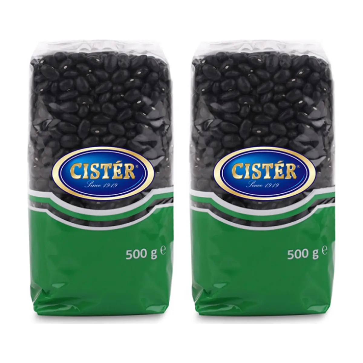 Frijoles negros Cister (2 x 500 g / 1.10 lb)