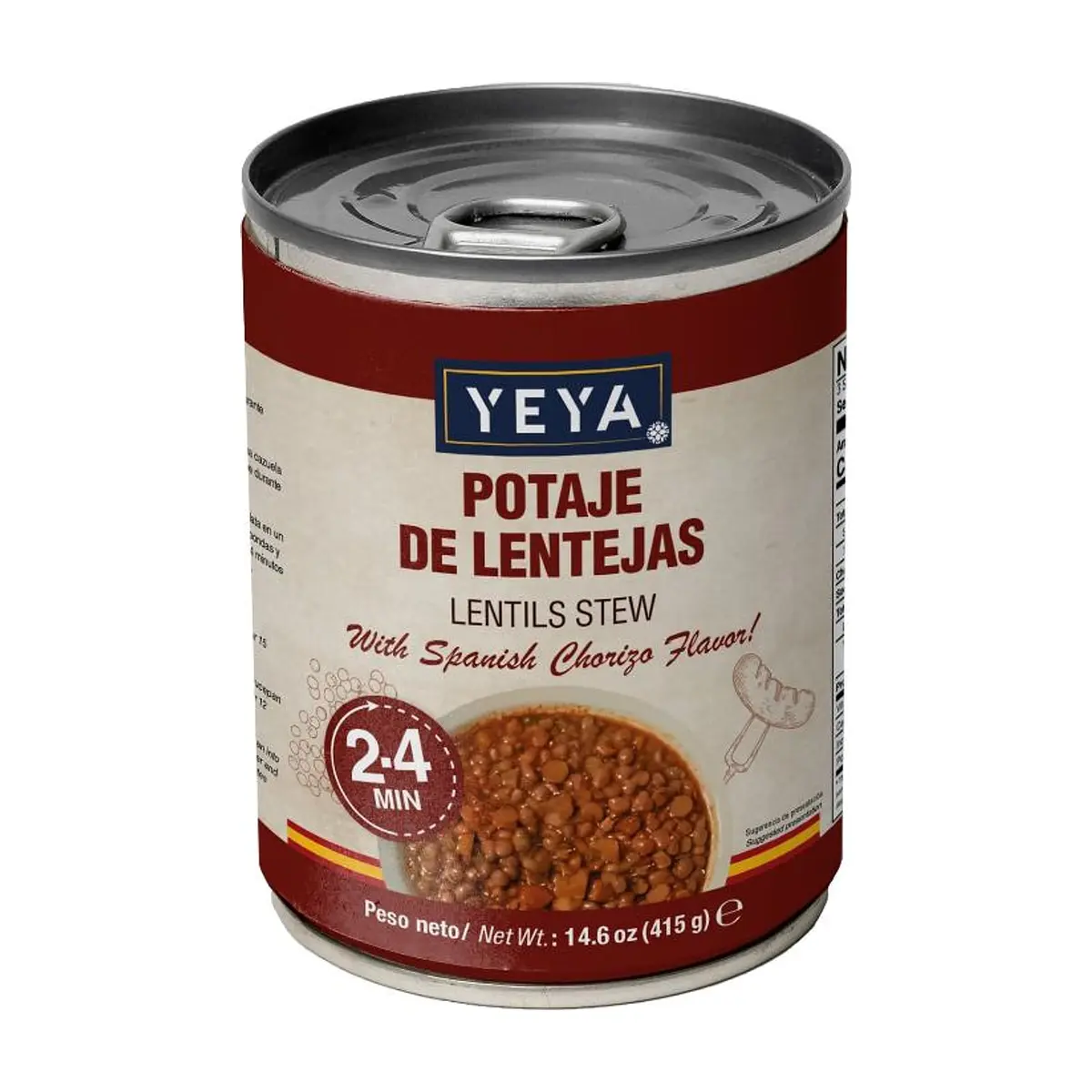 Potaje de lentejas YEYA (415 g / 14.6 oz) - Imagen 1