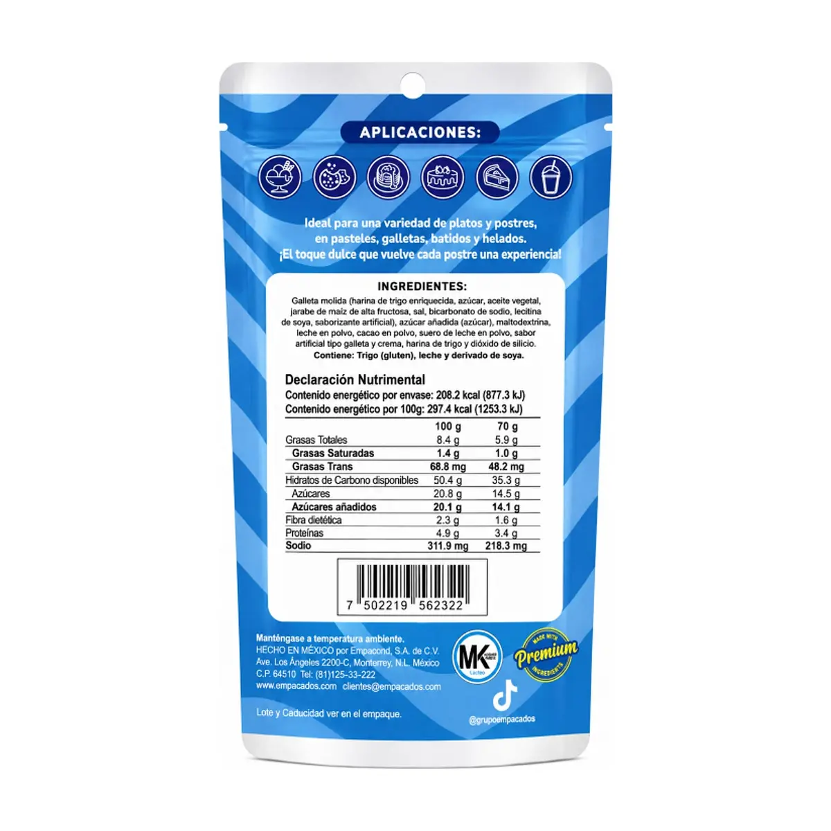 Sazonador sabor galletas de chocolate Pragná (70 g / 2.47 oz) - Thumbnail 2