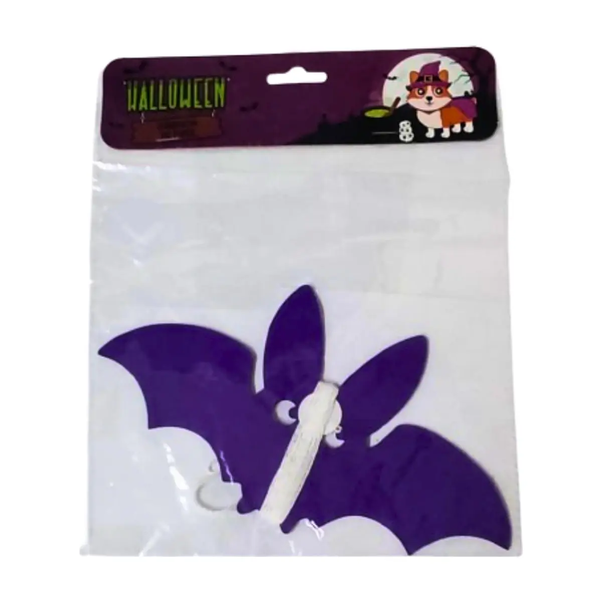 Guirnalda de papel Halloween diseño murciélago